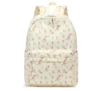 LEDAOU Zaino per adolescenti, ragazze, zaino per la scuola, grandi borse per libri, scuola elementare, corda leggera, per laptop, per ragazze, donne, casual, da viaggio, Cord Fiori Rossi 202, L
