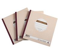 LeDauphin - Exacompta - Cod. 14271D - Set di 3 manifolds - Carta autocopiante - triplicata (1 originale e 2 copie) - 50 fogli - formato 21 x 21 cm - Copertura verniciata