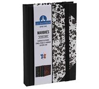 LeDauphin - Exacompta LE DAUPHIN 167201D - Registro serie Marmorizzato, 192 pagine a righe, dimensioni 17,0 x 11,0 cm, progettato, pensato e realizzato in Isère (Francia)