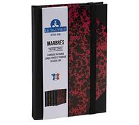 LeDauphin - Exacompta LE DAUPHIN 167205D - Registro serie Marmorizzato, 192 pagine a righe, dimensioni 17,0 x 11,0 cm, progettato, pensato e fabbricato in Isère (Francia)