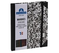 LeDauphin - Exacompta LE DAUPHIN 267201D - Registro serie Marmorizzato, 192 pagine a righe, dimensioni 22,0 x 17,0 cm, progettato, pensato e fabbricato in Isère (Francia)