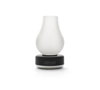 Ledbyled Nina, lampada da tavolo led senza fili in vetro frost - base nera/argento Nina, lampada da tavolo led senza fili in vetro frost - base nera/argento