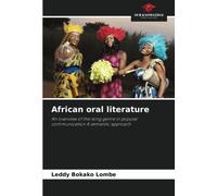 Leddy Bokako Lombe African oral literature (Tascabile)