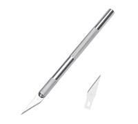 Leddy Living Cutter di Precisione 14cm in Alluminio con Lama di Ricambio - Ideale per Modellismo, Balsawood, DIY, Scrapbooking, Intaglio, Carta, Pelle, Progetti Artistici