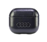 Leder-Big-Logo-Hülle für AirPods 3 von Audi, schwarz, AU-AP3-GT/D3-BK