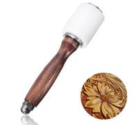 Leder-Nylon-Hammer mit Holzgriff und Lederschnitzerei