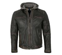 Lederjacken24 Giacca di mezza stagione 'Zenon-1' nero Uomo Lederjacken24 4XL