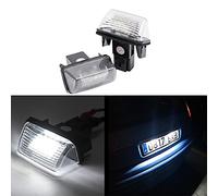LEDFEWAG 2 pezzi LED Luci targa per auto Lampada targa Compatibile per Citroen C3 C4 C5 C6 Peugeot 407 406 306 307 308 ecc