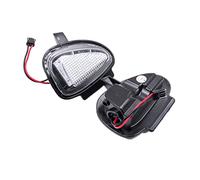 LEDFEWAG 2 Pezzi LED Specchietto Retrovisore Luce Pozzanghera Luci laterali per auto Bianco Compatibile per Golf GTi MK6 6 MKVI 2010-2014