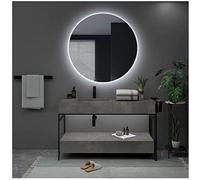 Ledimex - OPOR001/70, Specchio LED da bagno, retroilluminato, rotondo, serie Oporto, varie misure disponibili (70 cm)