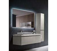 Ledimex Specchio Bagno Led Quadrato - Misura 120x80 cm Retroluminazione LED con IRC >80 - Luce Fredda - Modello Svezia