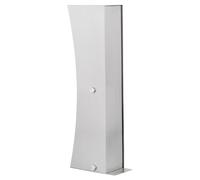Ledino Colonna con prese Connect D2, acciaio inox Ledino