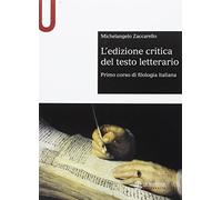 L' edizione critica del testo letterario