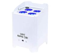 LEDJ Rapid QB1 RGBW - LED alimentati a batteria, colore: Bianco
