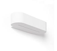 LEDKIA LIGHTING Applique da Parete Gesso Illuminazione Doppia Luce Lonjong Bianco R7S