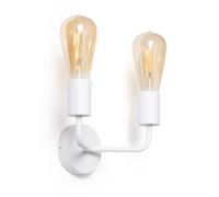 LEDKIA Applique da Parete Metallo 2 Faretti Jayso Bianco