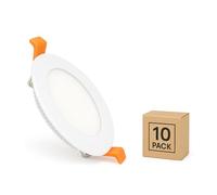 LEDKIA LIGHTING Downlight LED 12W Circolare Faretti Led Incasso per Soffitto Foro Ø 155 mm (Pack 10) 5000K Bianco Freddo