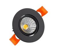 LEDKIA LIGHTING Downlight LED 15W Circolare COB CRI90 Foro Ø 90mm Nero No Flicker 4000K Bianco Naturale