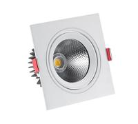 LEDKIA LIGHTING Downlight LED 15W Quadrato Madison Foro Ø 115mm 3000K Bianco Caldo