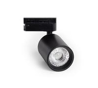 LEDKIA Faretto LED Binario Monofase 10W Regolabile Mallet Nero 3000K Bianc