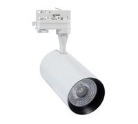 LEDKIA LIGHTING - Faretto LED Trifase 30W Vulcan | Tecnologia COB SANAN | Flusso Luminoso 3000lm | Angolo 24º | Uso in Negozi, Showroom, Hotel | Facile Installazione, Bianco Caldo 3000K