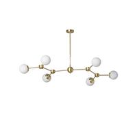 LEDKIA Lampada da Soffitto Metallo Moonlight 6 Lampade Oro