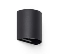 LEDKIA LIGHTING Applique da Parete Alluminio Adonai Nero GU10