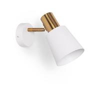 LEDKIA LIGHTING Applique da Parete in Metallo Tatlin Bianco E27