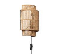 LEDKIA LIGHTING Applique da Parete in Rattan Kirito Naturale E27