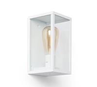 LEDKIA LIGHTING Applique da Parete per Esterni in Alluminio e Vetro Atrium Bianco E27