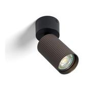 LEDKIA LIGHTING Applique da Soffitto Alluminio Aritz 1 Faretto Bronzo GU10