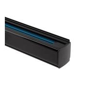 LEDKIA LIGHTING Binario Trifase a Incasso Alluminio per Faretti LED 1 Metro Nero