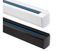 LEDKIA LIGHTING - Binario Trifase per Faretti LED | Versatile e Adattabile | Supporta Fino a 2000W | Installazione Orizzontale o Verticale | Certificati CE & RoHS, Bianco, 2000mm, Alluminio