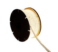 LEDKIA LIGHTING Bobina 50m Striscia LED Regolabile 220V SMD 120 LED/m 7.5W/m 750lm/m Larga 12mm IP65 Taglio 20/100cm 4000K Bianco Naturale