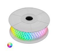 LEDKIA LIGHTING Bobina Striscia LED Dimmerabile 220V AC 60 LED/m 50m RGB IP65 Larghezza 16mm Taglio ad ogni 100cm 50 m120º