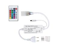 LEDKIA LIGHTING Controller Striscia LED Neon 11 W/m RGB 220V AC 60 LED/m Semicircolare 180º IP67 Taglio 100cm Bianco