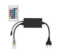 LEDKIA LIGHTING Controller Striscia LED RGB 220V UltraPower con Telecomando IR 24 Pulsanti 33 mm