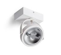 LEDKIA LIGHTING Faretto LED 15W CREE da Superficie Orientabile AR111 Regolabile Bianco 4000K Bianco Naturale