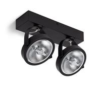 LEDKIA LIGHTING Faretto LED 30W CREE da Superficie Orientabile AR111 Regolabile Nero 5500K Bianco Freddo