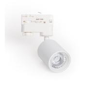LEDKIA LIGHTING - Faretto LED Binario Trifase 10W | Regolabile | No Flicker UGR15 | Illuminazione Uniforme | Angolo 15º | Uso Commerciale e Domestico, Bianco Naturale 4000K, Alluminio