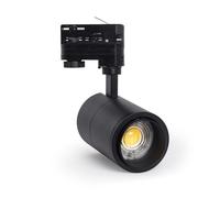 LEDKIA LIGHTING Faretto LED Binario Trifase 20W Regolabile CCT Pulyx Multiangolo 15-60º Nero