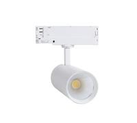 LEDKIA LIGHTING Faretto LED Binario Trifase 30W Carlo Bianco 6000K Bianco Freddo