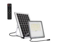 LEDKIA LIGHTING Faretto Led da Esterno Solar 10W 100lm/W IP65 con telecomando 4000K Bianco Naturale