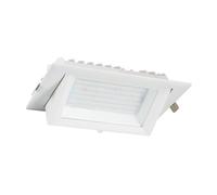 LEDKIA LIGHTING Faretto Proiettore Downlight LED 60W Orientabile Rettangolare 130lm/W Foro 210x125mm 5000K Bianco Freddo