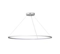 LEDKIA LIGHTING Lampada a Sospensione a LED da 28 W in Alluminio con CCT Selezionabile, Modello Big Ivalo, Ø 1 metro Bianco