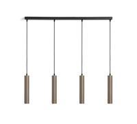 LEDKIA LIGHTING Lampada a Sospensione Alluminio Aritz 4 Faretti Bronzo per Sale, Soggiorno, Cucina, Camera