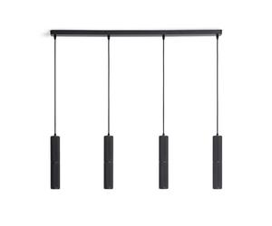 LEDKIA LIGHTING Lampada a Sospensione Alluminio Breixo 4 Faretti Nero GU10
