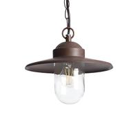 LEDKIA LIGHTING Lampada a Sospensione da Esterno Alluminio Perth Marrone Scuro E27