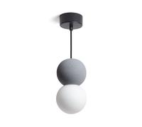 LEDKIA LIGHTING - Lampada a Sospensione Delya | Design Moderno | Compatibile con Lampadina G9 | Resistente e Leggera | Ideale per Soggiorno e Cucina, Grigio, Cemento