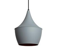 LEDKIA LIGHTING - Lampada a Sospensione Mercury | Design Elegante | Compatibile con Lampadina E27 | Cavo Regolabile in Altezza | Uso Interno, Grigio, Metallo